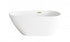 Elegant Lighting Clinton 59 inch Bathtub in Glossy White with Brushed Gold Trim Model: BT30259GW-BGD