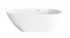 Elegant Lighting Clinton 67 inch Bathtub in Glossy White with Brushed Gold Trim Model: BT30267GW-BGD