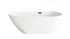 Elegant Lighting Clinton 67 inch Bathtub in Glossy White with Brushed Gold Trim Model: BT30267GW-BGD