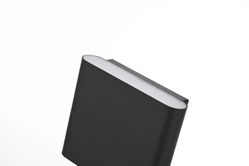 Elegant Lighting Clyde 9 inch Outdoor Wall Sconce in Black Model: OD507W9BK