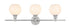 Elegant Lighting Collier 3 light in Black and Frosted white glass Wall sconce Model: LD2319BK