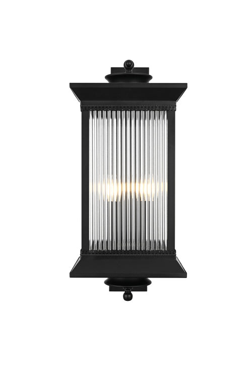 Elegant Lighting Collins 4 Light Wall sconce W12 Inch E14 Inch H27.5 Inch L4 in Black (1Box) Model: OD316W28BK
