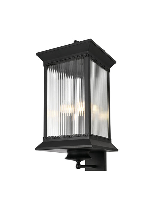 Elegant Lighting Collins 4 Light Wall sconce W12 Inch E14 Inch H27.5 Inch L4 in Black (1Box) Model: OD316W28BK