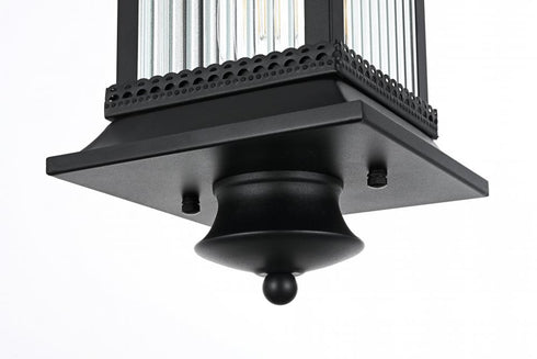 Elegant Lighting Collins 7 inch Outdoor Pendant in Black Model: OD316H18BK