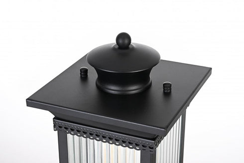 Elegant Lighting Collins 7 inch Outdoor Pendant in Black Model: OD316P19BK