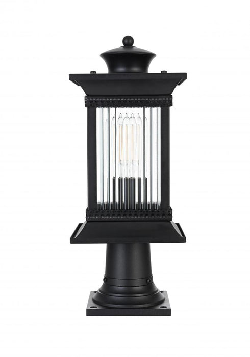 Elegant Lighting Collins 7 inch Outdoor Pendant in Black Model: OD316P19BK