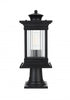 Elegant Lighting Collins 7 inch Outdoor Pendant in Black Model: OD316P19BK