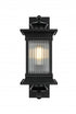Elegant Lighting Collins 7 inch Outdoor Pendant in Black Model: OD316W19BK