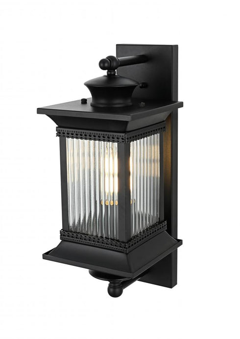Elegant Lighting Collins 7 inch Outdoor Pendant in Black Model: OD316W19BK