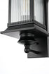 Elegant Lighting Collins 7 inch Outdoor Pendant in Black Model: OD316W19BK