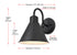 Elegant Lighting Colton 1 Light Wall Sconce W8 Inch xH10 Inch xE10.5 Inch in Black Model: OD803W10BK