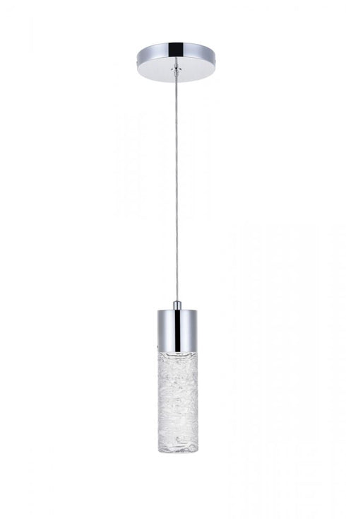Elegant Lighting Constellation 1 light in Chrome LED Pendant Model: 5200D4C