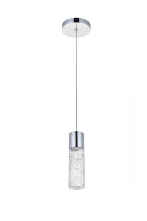Elegant Lighting Constellation 1 light in Chrome LED Pendant Model: 5200D4C