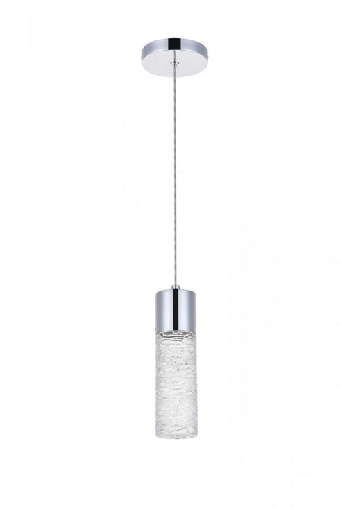 Elegant Lighting Constellation 1 light in Chrome LED Pendant Model: 5200D4C