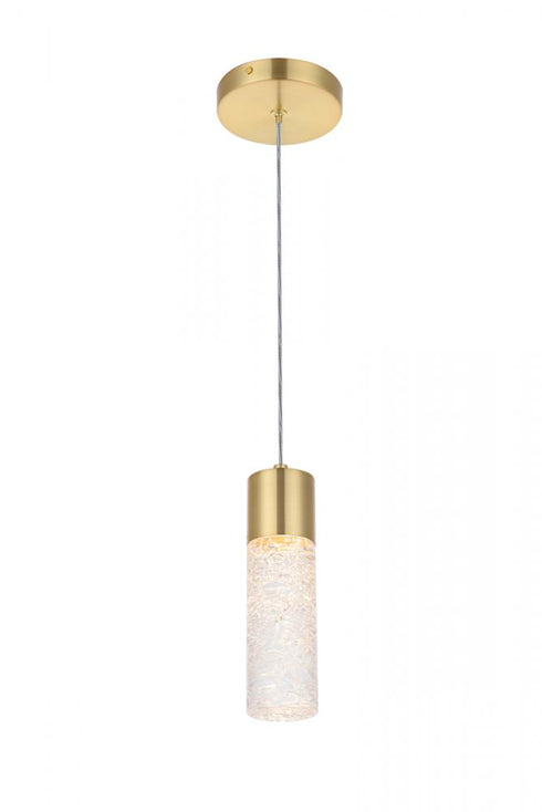 Elegant Lighting Constellation 1 light in Gold LED Pendant Model: 5200D4G