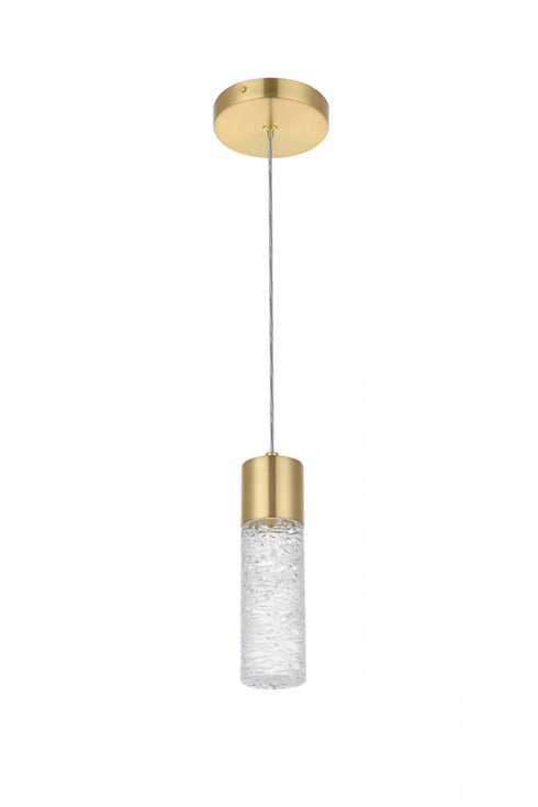 Elegant Lighting Constellation 1 light in Gold LED Pendant Model: 5200D4G