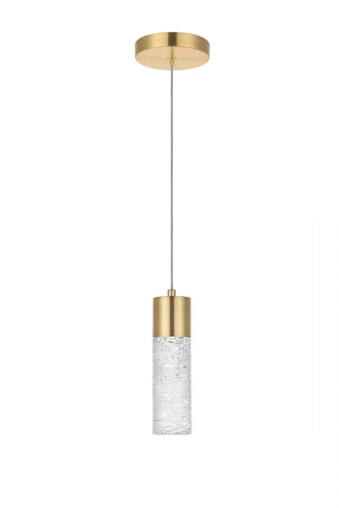 Elegant Lighting Constellation 1 light in Gold LED Pendant Model: 5200D4G