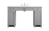 Elegant Lighting Cooper 54 Inch Ada Compliant Bathroom Vanity in Grey Model: VF14954GR