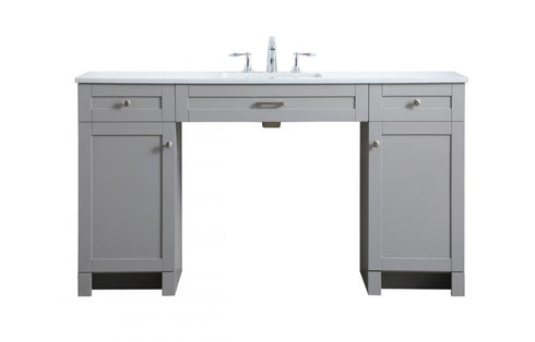 Elegant Lighting Cooper 60 Inch Ada Compliant Bathroom Vanity in Grey Model: VF14960GR