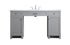 Elegant Lighting Cooper 60 Inch Ada Compliant Bathroom Vanity in Grey Model: VF14960GR