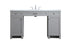 Elegant Lighting Cooper 60 Inch Ada Compliant Bathroom Vanity in Grey Model: VF14960GR