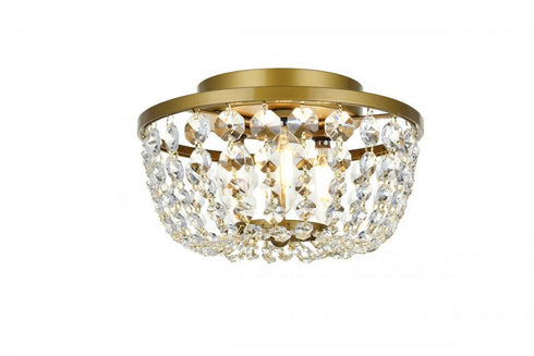 Elegant Lighting Cora 3 Light Flush Mount Model: 1109F10BK