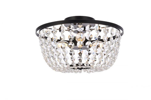 Elegant Lighting Cora 3 Light Flush Mount Model: 1109F13BR
