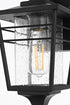 Elegant Lighting Croskey 7 inch Outdoor Pendant in Black Model: OD347W13BK