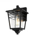 Elegant Lighting Croskey 7 inch Outdoor Pendant in Black Model: OD347W13BK
