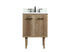 Elegant Lighting Cyrus 24 Inch Single Bathroom Vanity in Natural Oak with Backsplash Model: VF48024NT-BS