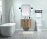 Elegant Lighting Cyrus 30 Inch Single Bathroom Vanity in Natural Oak with Backsplash Model: VF48030NT-BS
