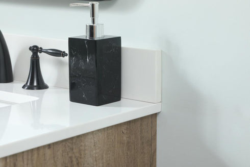 Elegant Lighting Cyrus 30 Inch Single Bathroom Vanity in Natural Oak with Backsplash Model: VF48030NT-BS