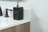 Elegant Lighting Cyrus 30 Inch Single Bathroom Vanity in Natural Oak with Backsplash Model: VF48030NT-BS