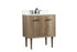 Elegant Lighting Cyrus 30 Inch Single Bathroom Vanity in Natural Oak with Backsplash Model: VF48030NT-BS