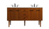 Elegant Lighting Cyrus 60 Inch Single Bathroom Vanity in Teak Model: VF48060DMTK