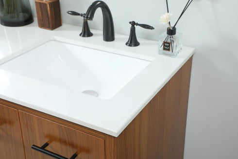 Elegant Lighting Cyrus 60 Inch Single Bathroom Vanity in Teak Model: VF48060DMTK