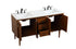 Elegant Lighting Cyrus 60 Inch Single Bathroom Vanity in Teak Model: VF48060DMTK