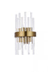Elegant Lighting Dallas 2 light in Gold and Clear Wall Sconce Clear Royal Cut Crystal Model: 3000W8G