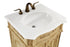 Elegant Lighting Danville 24 Inch Single Bathroom Vanity in Antique Beige with Ivory White Engineered Marble Model: VF-1001-VW