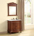 Elegant Lighting Danville 36 Inch Single Bathroom Vanity in Brown with Ivory White Engineered Marble in Teak Finish Model: VF10536BR-VW