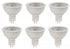 Elegant Lighting Deluge LED MR16 light bulb GU5.3 6.5 Watt 12V LM500 3000K DIM 40 degree CRI80 ETL 25000HRS in White Finish Model: MR16LED103-6PK