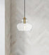 Elegant Lighting Destry 9.5 inch Pendant Clear Shade in Satin Gold in Satin Gold and Clear Finish Model: LD2246SG