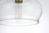 Elegant Lighting Destry 9.5 inch Pendant Clear Shade in Satin Gold in Satin Gold and Clear Finish Model: LD2246SG