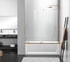 Elegant Lighting Devon Frameless Tub Door 60x60 in Brushed Gold Model: TD444-6060BGD