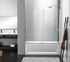 Elegant Lighting Devon Frameless Tub Door 60x60 in Brushed Gold Model: TD444-6060BGD