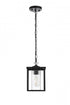 Elegant Lighting Dover 7 inch Outdoor Pendant in Black Model: OD302H11BK