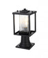 Elegant Lighting Dover 7 inch Outdoor Pendant in Black Model: OD302P15BK