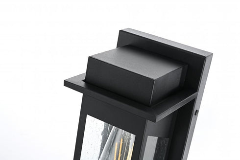 Elegant Lighting Dunton 7 inch Outdoor Pendant in Black Model: OD362W11BK
