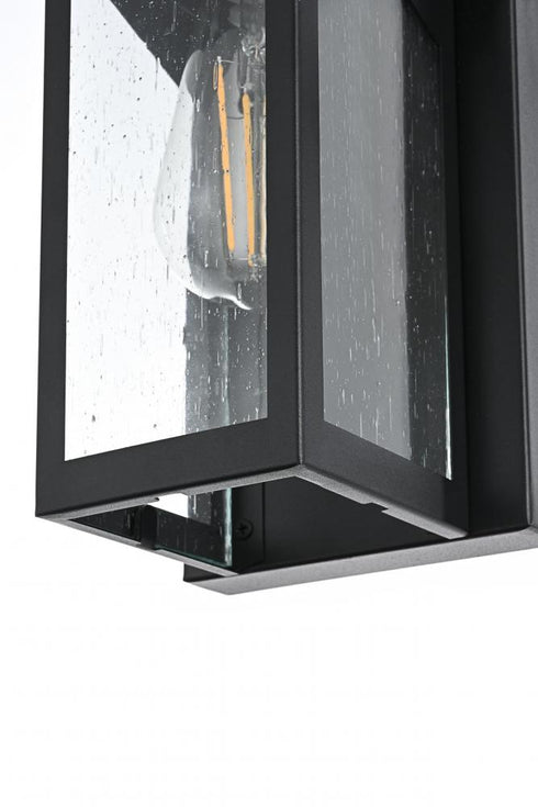 Elegant Lighting Dunton 7 inch Outdoor Pendant in Black Model: OD362W11BK