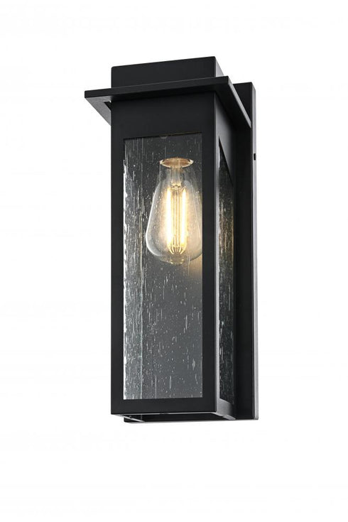 Elegant Lighting Dunton 7 inch Outdoor Pendant in Black Model: OD362W16BK